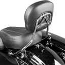 Mofun Street Glide Sissy Bar Passenger Detachable Backrest Compatible with Harley Touring Road King Road Electra Glide 2009-2024 Chrome