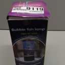 Fake Fish Tank Aquarium Lamp,Bubble Fish Lamp with 6 Artificial Fishes Night Lights, Sensory Gifts for Kids Adults, for Rooms, Offices, and Living Spaces Decor