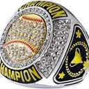 Baseball Championship Ring Trophy Award Gift Tournament Champions or Finalists Champion Ring (8)