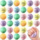 Wettarn 30 Pcs Motivational Stress Balls for Teens and Adults 1.97'' Colorful Foam Inspirational Quotes Stress Balls Hand Exercise Toys Employee Appreciation Gift for Anxiety Relieve(Candy Color)