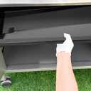 QuliMetal Grease Tray with Catch Pan for Weber Genesis 300 Series Gas Grills with Side Control Knob (2007-2010), Genesis E310, Genesis E320 Drip Pans Replace Weber #67767/67758 Genesis Grease Tray