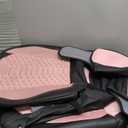 Coverado Car Seat Covers Full Set, 5 Seats Universal Seat Covers for Cars, Breathable Fabric& Faux Leather Auto Seat Cushions, Front and Rear Seat Protectors Fit for Most Sedans SUV Truck, Pink