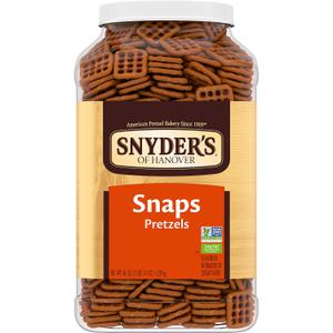 Snyder's of Hanover Pretzel Snaps, 46 Oz Canister (EXP 05/23/26)