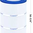 Cryspool 09008 Filter Compatible with CFR-75, C-9475, 42-3509-00-R, PJ75, PJ75-4, FC-1480, 75 Sq. Ft Spa Filter Cartridge, 1 Pack