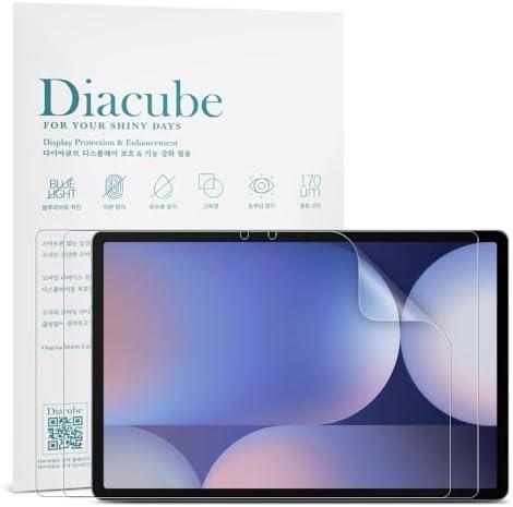 DIACUBE 1 Pack Anti Glare Screen Protector with Blue Light Filter For Samsung Galaxy Tab S10 Plus/Tab S9 Plus/Tab S8 Plus/Tab S7 Plus 12.4 inch, Anti-Glare Matte PET Film, Anti-Fingerprint, High Touch Sensitivity, Easy Installation