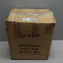 Alpha Living 12 Pack - Disposable Chafing Dish Buffet Set, Welded Body Food Warmers for Parties, 2hr Fuel Cans Complete Set, Half Size Pans, Warming Trays