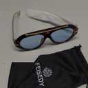 FEISEDY Retro Aviator Sunglasses for Women Men Trendy Oversized 70s Vintage Metal Sun Glasses B0408