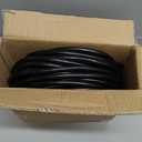 50 FT 12 Gauge Extension Cord Outdoor, Heavy Duty Weatherproof & Flame Retardant Black 3 Prong Power Cord with Light, Outside for Lawn & Garden, 15 Amps 1875 Watts 125 VAC 12AWG SJTW, ETL Listed