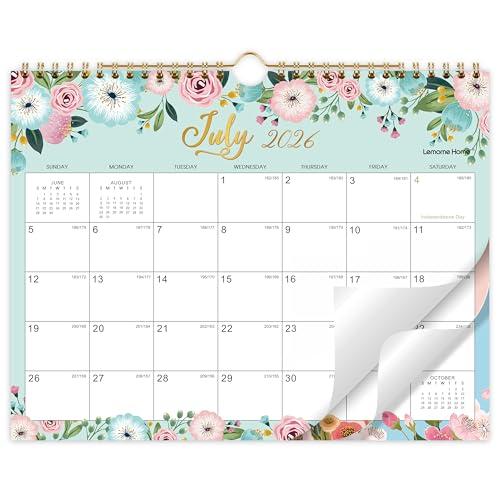 Calendar 2026-2027 - Wall Calendar 2026-2027, 11" x 8.5", JUL.2026 -DEC.2027, 18 Monthly Wall Planner Large, Hanging Hook, Wall Calendar With Twin-Wire Binding