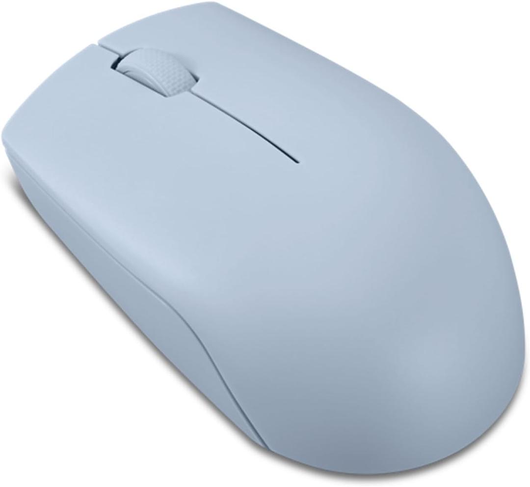 Lenovo 300 Wireless Compact Mouse 2.4 GHz Cordless Computer Mouse for PC & Laptop with Windows Ambidextrous Design Optical Sensor 1000 DPI 12-Month Battery Life USB Nano Receiver, Black