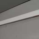 No Drill Cordless Pleated Fabric Shades, White, 22" W x 64" H