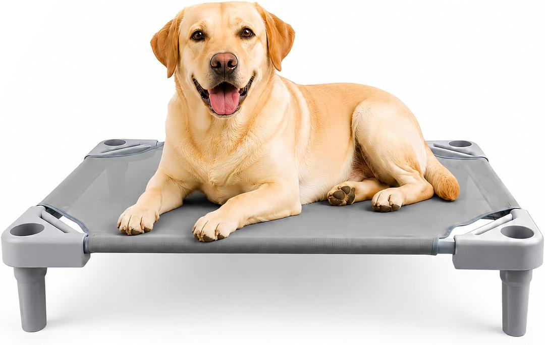 Breathable Elevated Medium Dog Bed with Metal Frame M(29.5"x19.7")