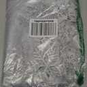 Simhomsen Embroidered Silver Snowflakes Table Runners for Christmas Holiday and Winter (Silver, 1490 inches)