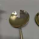 Mud Pie Gold Salad Servers Set; 11"