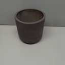 Small Planter Color: Chocolate Washed Brown - Fiberglass indoor and outdoor Flower Pot 5"H x 5"W - by Pottery Pots