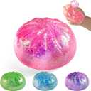 Sugar Dumpling Squishy, Glitter Squishies Dumpling Mystery Box, Viral Bao Bun Squeeze Toy,Stress Relief Fidget Toys (Pink)