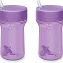 NUK Everlast Weighted Straw Cup (10 Ounces, Purple)