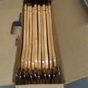 StorageWorks Wooden Hangers 20 Pack, Wood Coat Hangers for Closet, Heavy Duty Clothes Hangers for Suits, Shirts, Pants, Jackets, Natural Wood Color