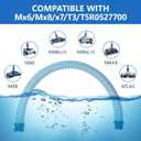 Upgraded version 7 Pack Premium R0527700 Pool Cleaning Vacuum Hoses, 39 Inch Fast Twist Lock Hose Replacement Kit Compatible with Zodiac Baracuda MX6,MX8,X7,T3,T5 Swimming Pool Cleaner