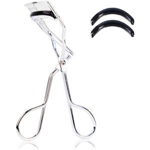 Stainless Steel Eyelash Curlers, Professional Lash Curler for Long-Lasting Lift | Gentle Eye Lash Curler for Most Eyeshapes | Stainless Steel Ergonomic Design for Natural Curl (Silver)