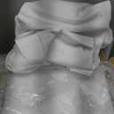 Surmente 10 Pack White Tablecloth for Round Tables, 132-inch Round Table Cloths for Weddings, Banquets, or Restaurants