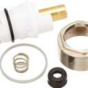 Delta Faucet RP64760 Talbott Stem Unit Assembly, Seat and Spring, Bonnet Nut and Washer, Chrome