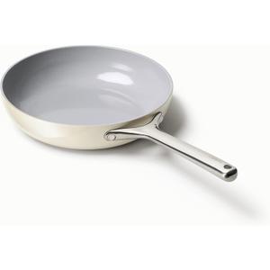 Caraway Nonstick Ceramic Frying Pan (2.7 qt, 10.5") - Non Toxic, PTFE & PFOA Free - Oven Safe & Compatible with All Stovetops (Gas, Electric & Induction) - Cream
