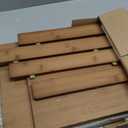 Gashell Wire Shelf Covers, Bamboo Wire Rack Covers for Pantry, Closet (4pcs, 34" W x 12" D)
