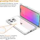 Clear Rectangle Edge Case Compatible with iPhone 13 Pro 6.1 inch 2021, HD Clear Cover Enhanced Corners TPU Cushion, Shock-Absorption Soft TPU Case