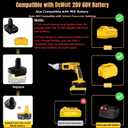 for DeWalt 20V to 12V Tools Battery Adapter (for DeWalt 20V to 12V 14.4V 9.6V NiCAD)