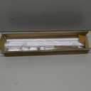 GXOACKJ Curtain Rods for windows 48 to 84-93 inch, 5/8 inch Decorative White Splicing Heavy Duty Metal Curtain Rod set with Brackets