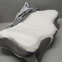 CHxxy Memory Foam Pillows, Cervical Pillow for Neck and Shoulder Pain Relief, Ergonomic Contour Bed Pillow, Soft for Side Sleep Stomach Sleeping and Back Sleeper (Queen Size-24.8''Lx14.96''Wx5.78''H, Grey)