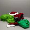 SONOTA Christmas Costume Adult Men Santa Claus Outfit 7PCS Furry Green Giant Monster Professional Realistic Xmas Cosplay Suit XXL