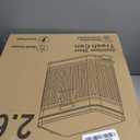 Small Trash Can with Lid Soft Close-10L/2.6 Gal Stainless Steel Outdoor Dog Poop Garbage Can-Metal Waste Bins with Pedal for Bathroom Bedroom Office-White