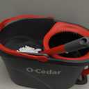 O-Cedar EasyWring Microfiber Spin Mop, Bucket Floor Cleaning System, Red, Gray, Standard,#1 Easywring System