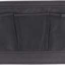 Bedside Storage Bag Hanging Organizer Black Oxford Cloth Mesh | Large Capacity, Sofa Side and Dorm Room Bedside Use, Practical Pouch Holder for Home Storage