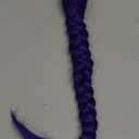 Purple Braiding Hair 26 Inch Pre Stretched Crochet Braiding Hair Extensions for Women , Purple Hair Extensions for DIY Cosplay Crtoon Character Ponytail Halloween Costumes (26 Inch)