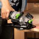 GALAX PRO 4Amp 3500RPM Circular Saw with Laser Guide, Max. Cutting Depth1-11/16"(90), 1-1/8"(45Compact Saw with 4-1/2" 24T TCT Blade, Vacuum Adapter, Blade Wrench, and Rip Guide