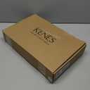 KENES Black and Gold Pull Out Widespread Bathroom Faucet 3 Hole, 8 Inch 2 Handle Bathroom Sink Faucet with Pull Down Sprayer, Vanity Faucet with Pop Up Drain and Supply Lines LJ-9068-BG