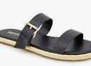 KENSIE
Flora Espadrille Slide Sandal In Black 8.5m