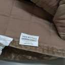 RECYCO Luxury Velvet Quilt King Size Bedding Set, Ultra Soft Velvet Comforter Set, Lightweight Quilted Channel Box Stitch Oversized Bedspread Coverlet for All Season, with 2 Shams, Natural Tan