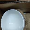 12-Piece Porcelain Chip and Scratch Resistant Round Dinnerware Set, Plates, Dishes, Bowls, Service for 4 White