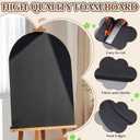 Novabright 3 Pcs Arched Foam Board 24 x 36 Inches PVC Foam Poster Board Waterproof for Signs School Projects Handicrafts Artistic Creation Indoor Outdoor (Black)