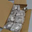 Deloky 8 Pcs Mercury Glass Christmas Hanging Ornaments - Silver, Vintage Glass Ball Ornaments for Tree - Christmas Holiday Party Home Decor