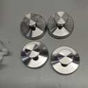 Bntuk Suction Cup Hooks for Shower, Removable Towel Hooks for Bathroom Window Glass Door Wall, Bath Robe Looafh Hook for Hanging - 4 Pack, Silver