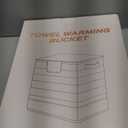 Towel Warmer Bucket38L Large Towel Warmer, Foldable Heated Towel Warmers for Bathroom and Spa, 4 Heating Modes, Auto Shut-Off (30/60/90 Min),Fits Towels, Bathrobes, Blankets