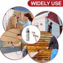 2 x DUSICHIN Airless Spray Gun Swivel Joint 1/4-Inch 360 Degrees Rotate High Pressure Spray Gun Hose Stainless Steel Swivel Joint Connector Accessories for Graco Paint Sprayers Hose DUS0181