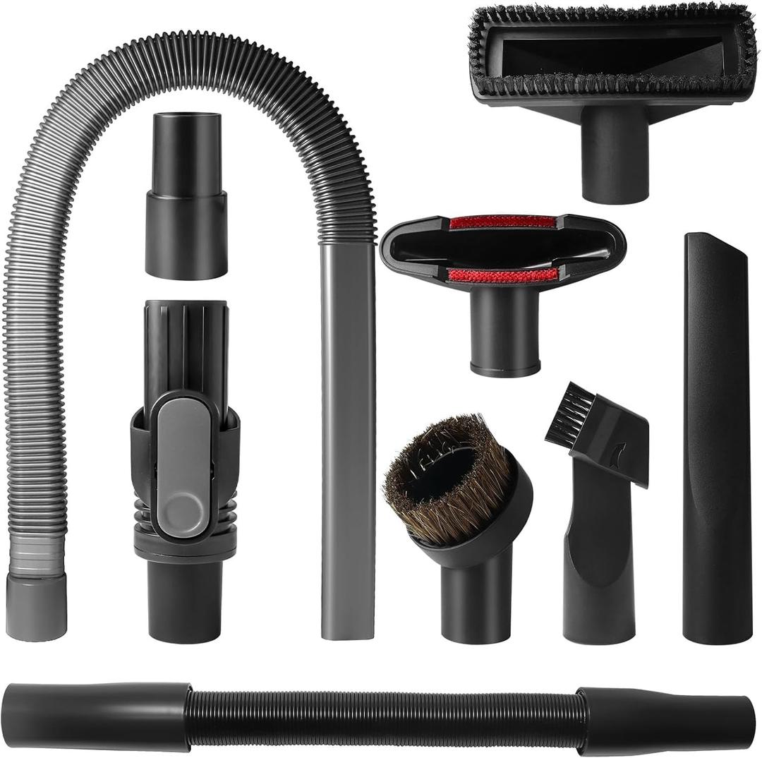 Replacement Accessories for Shark Cordless Vacuum IX141, IZ462H, IZ483H, IZ363HT, IZ361H, IZ163H, IZ362HD. Horsehair Brush, Dust Brush, Extension Hose, Crevice Tool, Dryer. DShaped Connector.