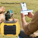 Mellif Cordless AM/FM Radio Speaker Compatible with DeWalt 20V Battery(Tool Only No Battery), Weather Alert Bluetooth Radio with Cellphone USB Port,SOS Emergency Alert