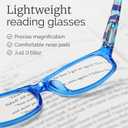 Gaoye 2.75 Reading Glasses for Women, 6 pack Fashion Readers for Women Spring Hinge Eye Glasses, Blue Light Reading Glasses
